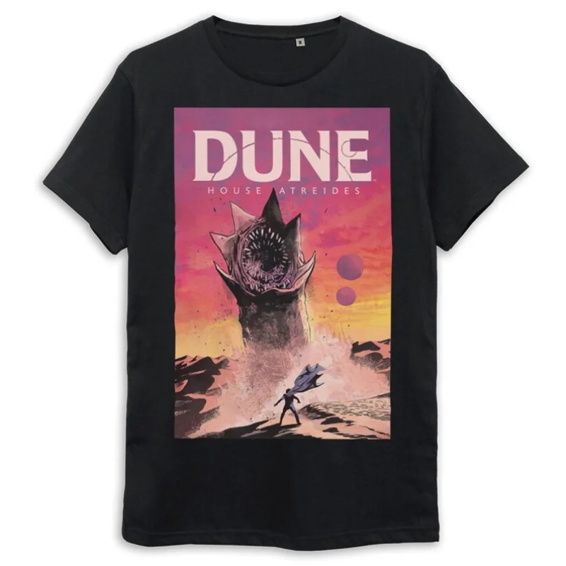 

Arrakis Sandworm 0408 DUNE Sic fi fan Gift t shirt 100% cotton printed tee Short-sleeve Graphic clothes All size Tops S-6XL
