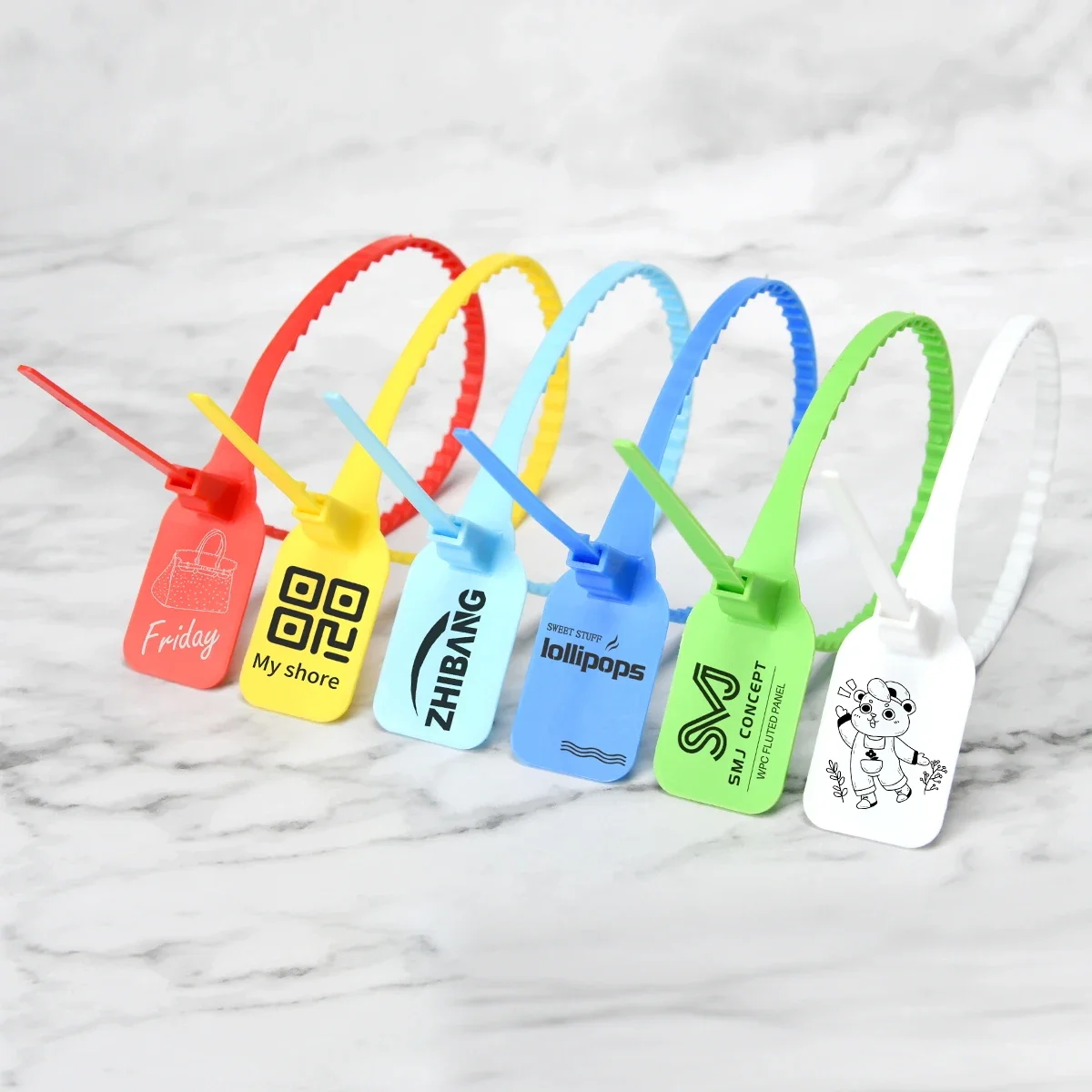 100PCS Waterproof Tamper-Proof Security Seals | Numbers Serial Labels Pull-tite Shipping Ties