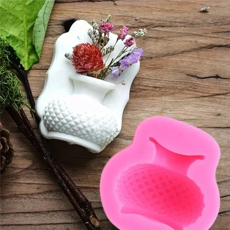 Fondant Molds Gum Paste Chocolate Epoxy Resin Shapes Flower Pots Scented Gypsum And Diffuser Decorations