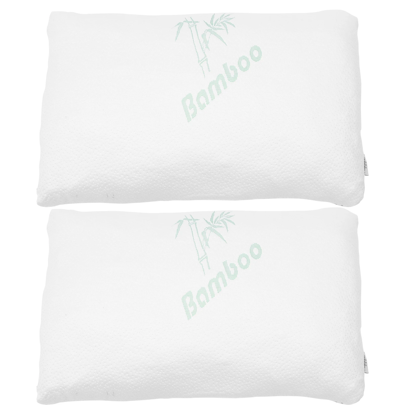 

2pcs Pillowcase Latex Memory Cover Bamboo Fiber Breathable Cervical Neck Pillow Cover for All Sleepers Strong Wicking Fabric