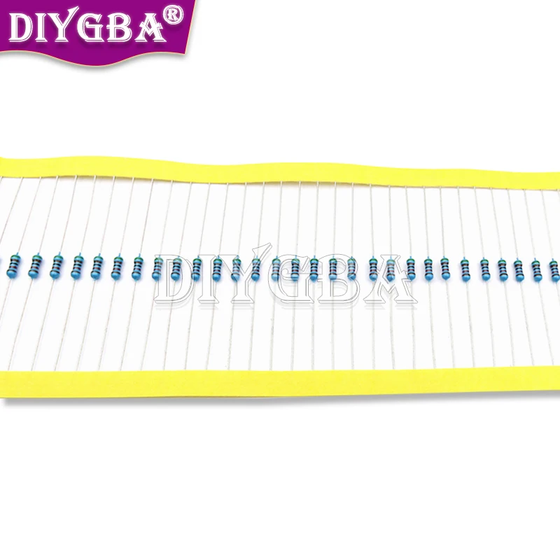 Resistor de película metálica, 1/4W, 0R-22M, 100, 1% W, 0, 0,25, 10, 2,2, 100, 120, 150, 220, 1K, 270 K, 330 K, 470K, 1M, 2M, 4M7, 2,2 unidades