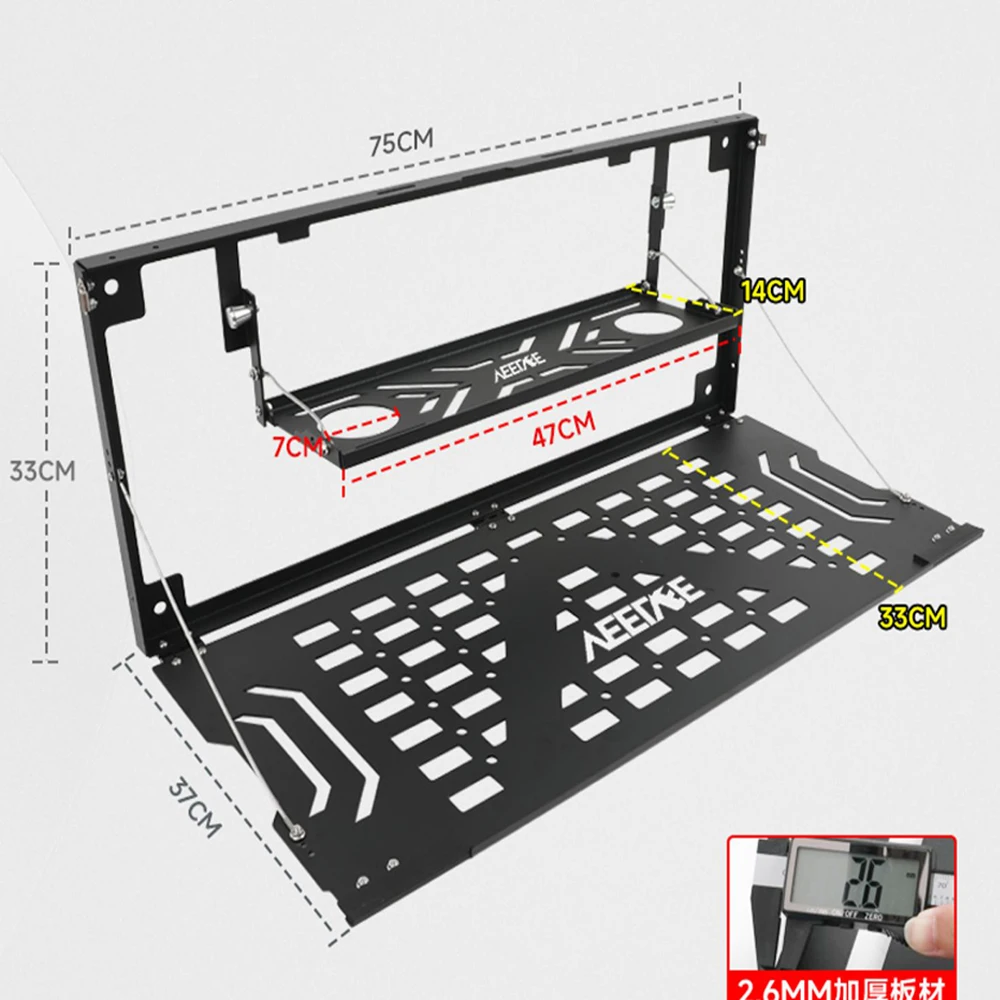 Car Tailgate Storage Rack Foldable Trunk Storage Rack For Chery Jetour Traveler Exhibition Rack Dining Table Camping Accessories