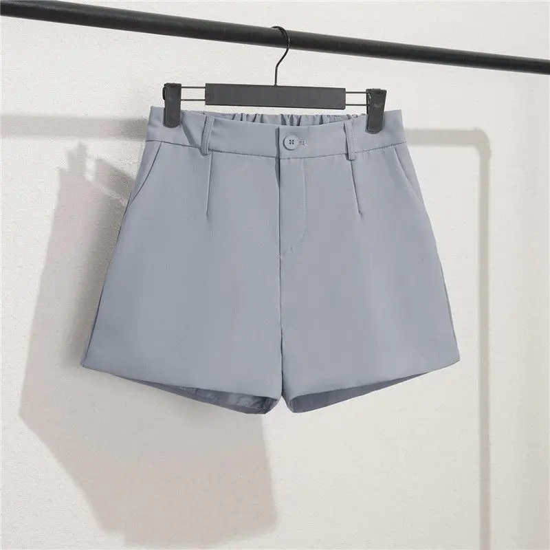 2024 Summer Solid Casual Elegant Trendy Office Lady Shorts Korean Sweet Fashion Women High waist Basic All-match Loose Shorts