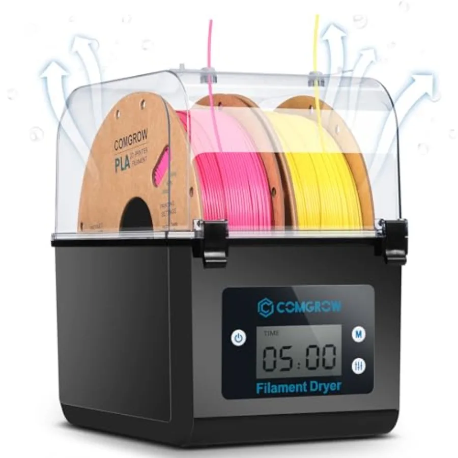 

3D Printer Filament Dryer Box 3D Filament Storages Keeping Filaments Dry During 3D Printing Compatible with 1.75mm/2.85mm PLA A