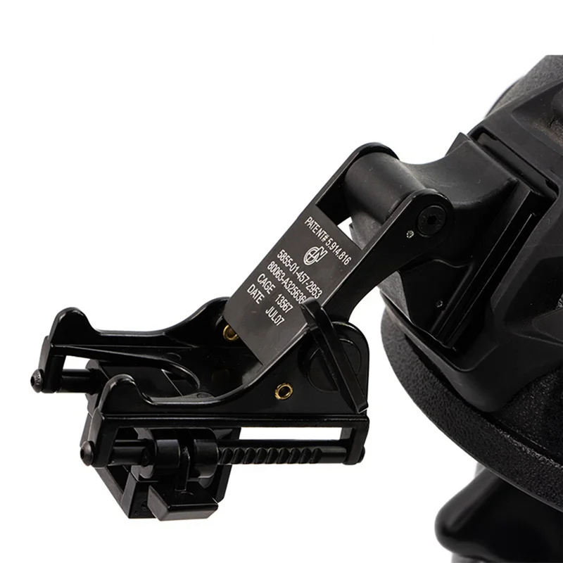 【Superdeals】 1 pezzo per staffa per visione notturna con dumper per casco, lega di alluminio nera + nylon per M88/MICH2000/LWH