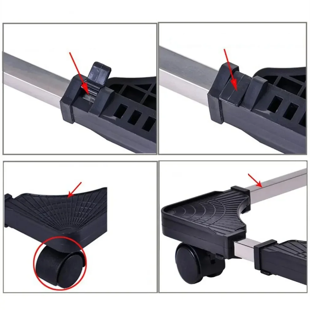 حامل برج وحدة المعالجة المركزية للكمبيوتر، حامل وحدة المعالجة المركزية المحمول القابل للتعديل، حامل وحدة المعالجة المركزية حامل برج الكمبيوتر مع عجلات دوارة، عرض قابل للتعديل #3