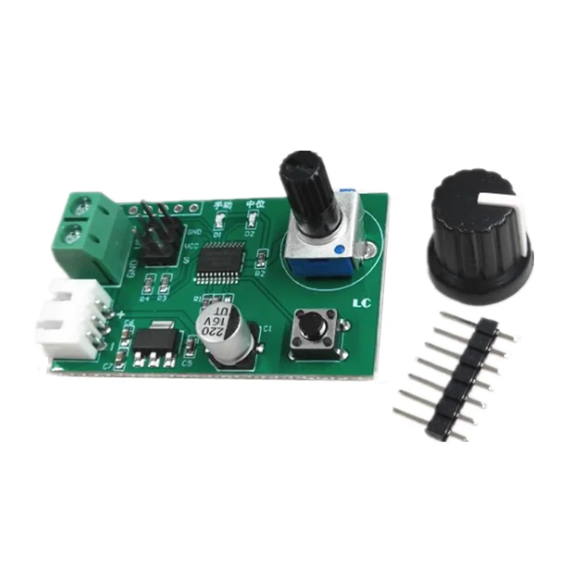DC 5V-9V Dual Channel Servo Motor Drive Module Controller Debugger for SG90/MG995/MG996 Robot Servo Control Module