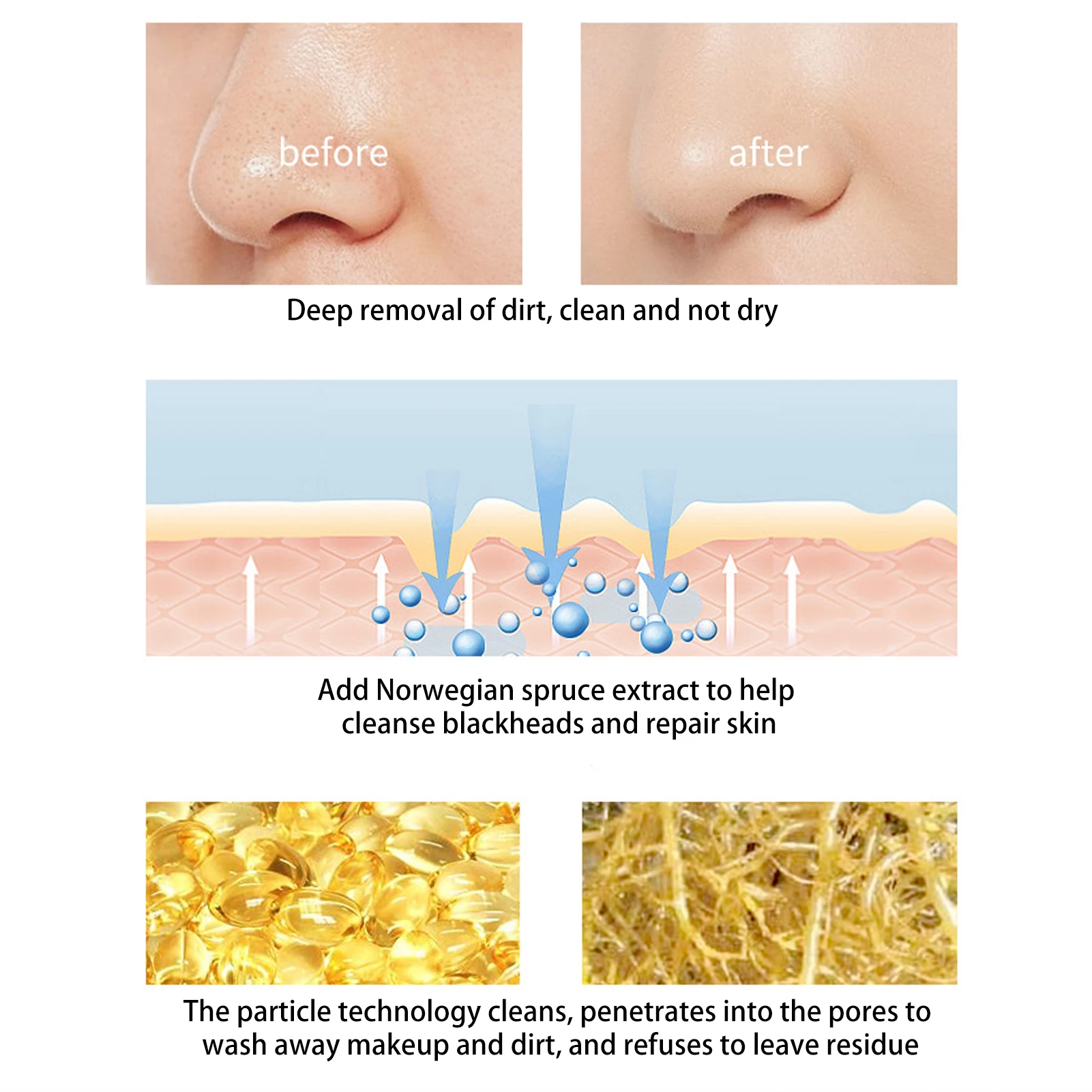 مزيل المكياج بلسم تنظيف مرطب لطيف مع ملعقة حفر للعناية بتنظيف الوجه 100 جرام كريم مزيل المكياج #3