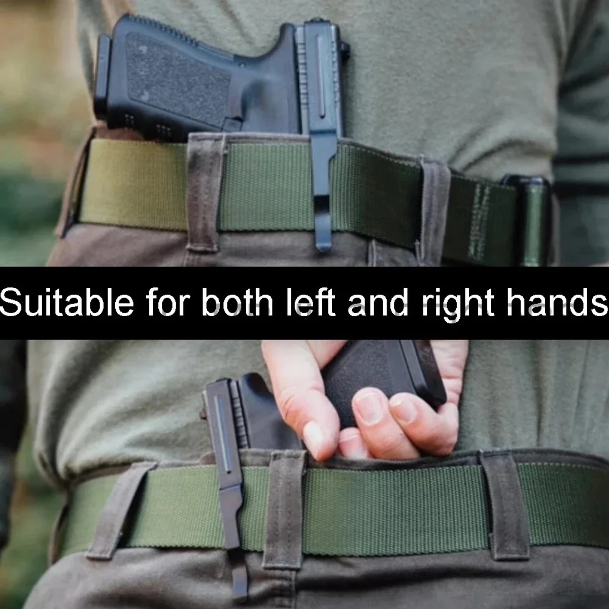 

Concealed Carry Gun Belt Clip Kit for G17 Clip Slide Holster Pistol G17 G19 22 23 24 25 26 27 28 31 32 33 34 35 36 Left or Right