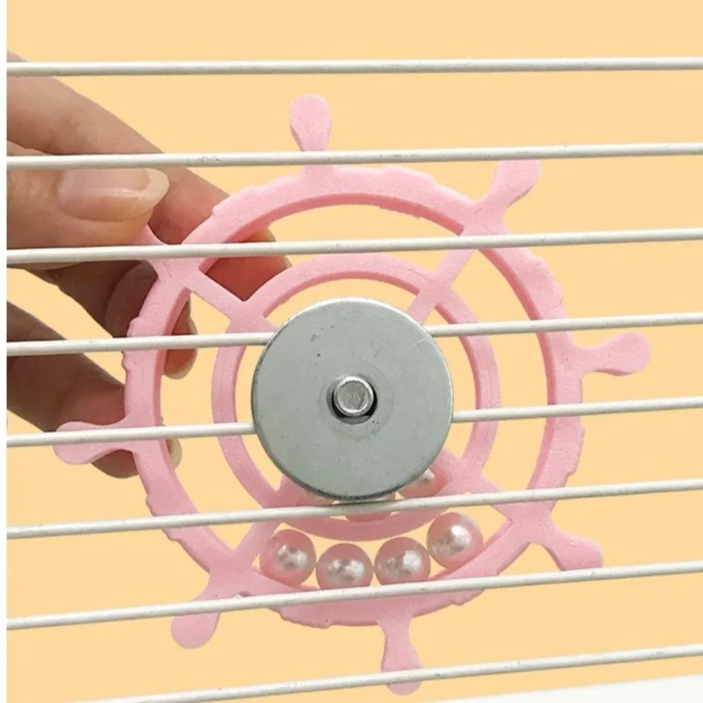 360-Degree Rotation Interactive Parrot Fun Entertainment Chewing Exercise Bird Cage Rotating Windmill for Parrots