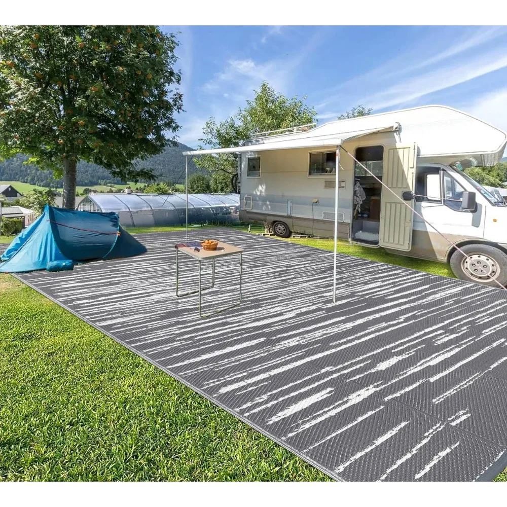 

Outdoor Rug 9'x18' for Patios Clearance Waterproof Patio Mat Plastic Straw Rug Reversible RV Camping Tent Rug Outside Indoor Ou