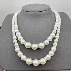 fnaf 2 rupee item New In Pearl necklaces 2 Layer Sexy Glamour Simulated Pearl Beads Necklace Women Lanyard Aesthetic