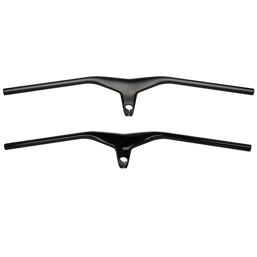 Customization Mtb Handlebar Black Matte Bicycle Handle Bar Integrated Mtb Bike Full Carbon Handlebar With 28.6 Stem