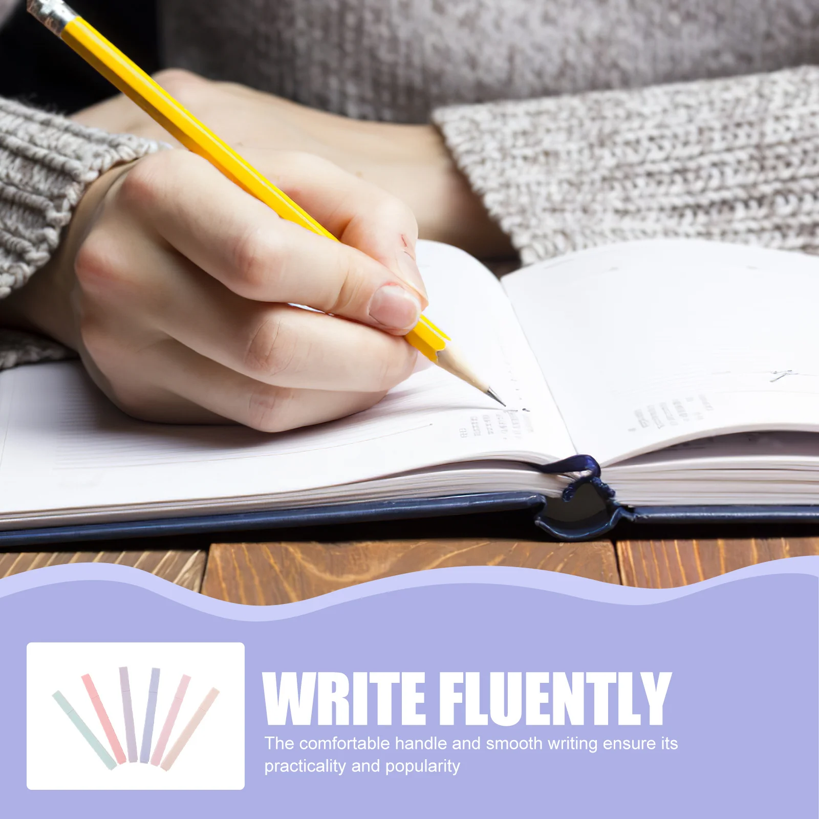 12pcs Colorful Hand Lettering Pens Thick Thin Tip Smooth Writing No Ink Leakage For Study Notes Art Marking Teachers Students