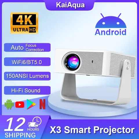 2025 Portable Mini projector,4K HD Cable Screen Mirroring, HDMI/USB/Audio Connectors, Compact and Lightweight Smart projector