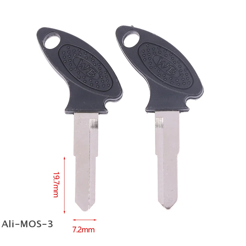 

【S】2PCS Blank Uncut Key For Some Chinese Motorcycle Moped Left And Right Blade Groove