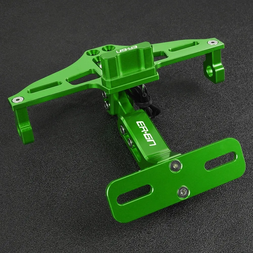 Voor Kawasaki Er6n ER-6N 2006 2007 2008 2009- 2013 2014 2015 2016 2017 Motorfiets Hoek Kentekenplaat Frame Houder Beugel