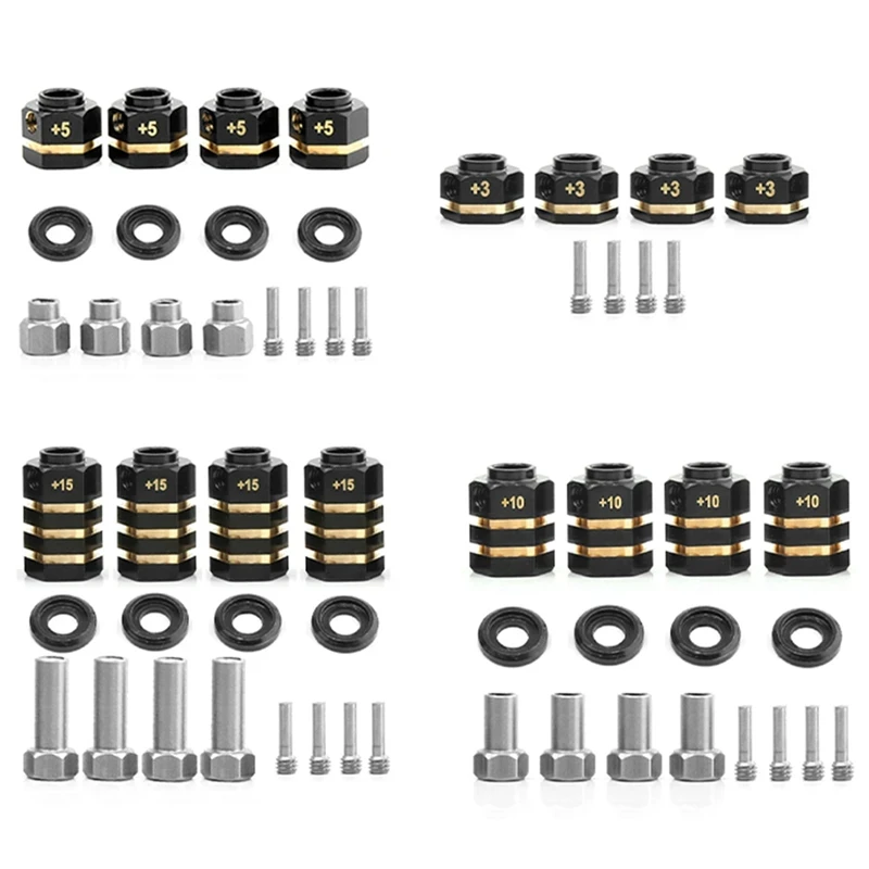 RC Brass Spacers Wheel Hex Hub Extenders For TRX4 TRX6 Wheels Extension Hex Drive Adapter( Thickness)