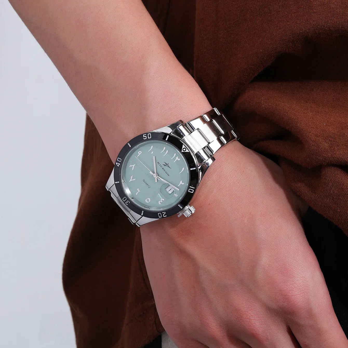 Watch Men Quartz Wristwatches Stainless Steel Band Clock Calendar Business Fashion Sport Men Wristwatch for Festivals Gift