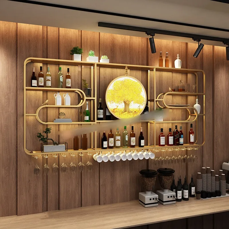 

New wall-mounted wine rack bar display cabinet in China