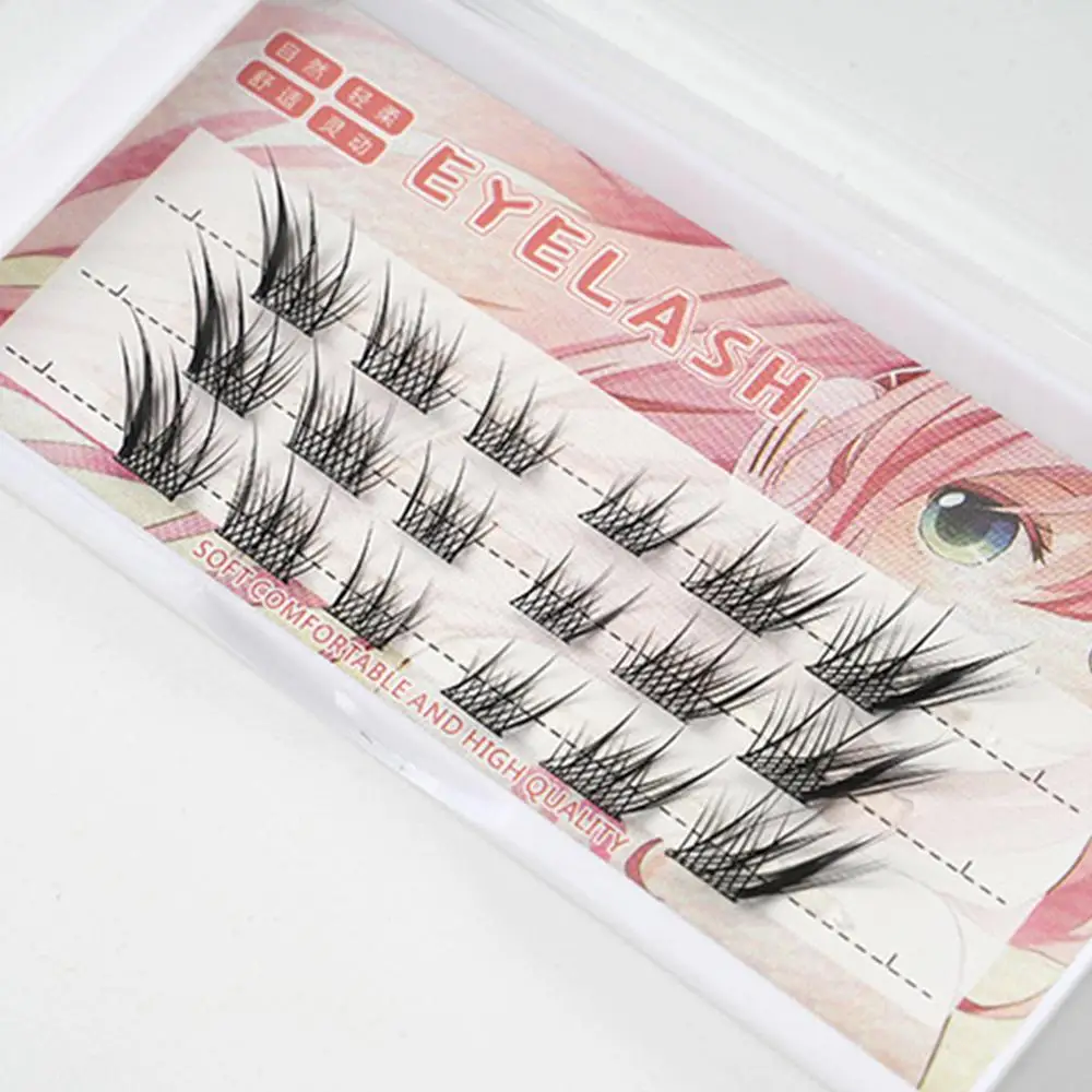 Lash Clusters Daily Use Manga Lash Clusters Natural Look Reusable False Eyelashes Fox Eye Anime Lash Woman Beauty Tools