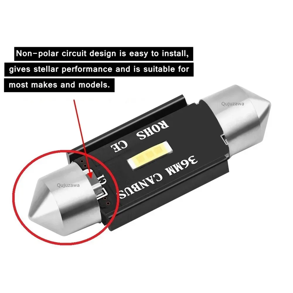 10 قطعة CANBUS فك 1860 المزدوج الذروة مصباح 31 مللي متر 36 مللي متر 39 مللي متر 41 مللي متر LED ضوء السقف القراءة مصباح C5W C10W الترا برايت 12 فولت #5