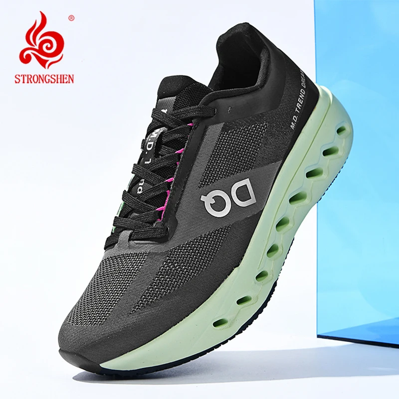 

Мужская спортивная обувь STRONGSHEN, роскошные повседневные кроссовки, кроссовки для пар, модная баскетбольная прогулочная обувь на легкой платформе, унисекс