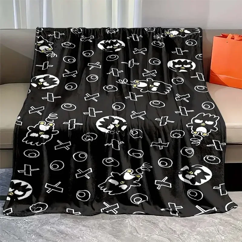 Cartoon  Bad Badtz Maru Cute Cartoon Fluffy Soft Flannel Blanket Sheet Sofa Adult Blanket Office Lunch Break Blanket Gift@0￥