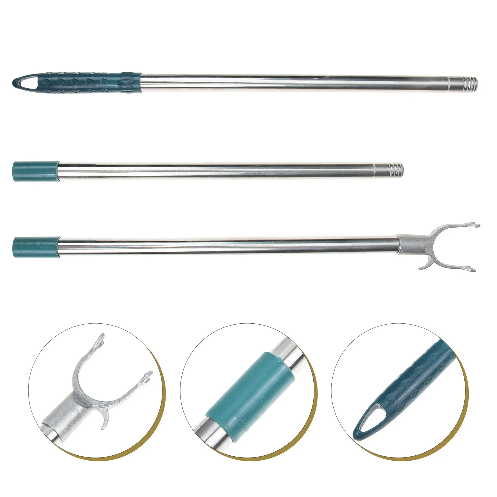 

Splicing Clothes Drying Rod Stainless Steel Plastic Heavy Duty Laundry Reach Tool Balcony Wardrobe Home Clothes Rod