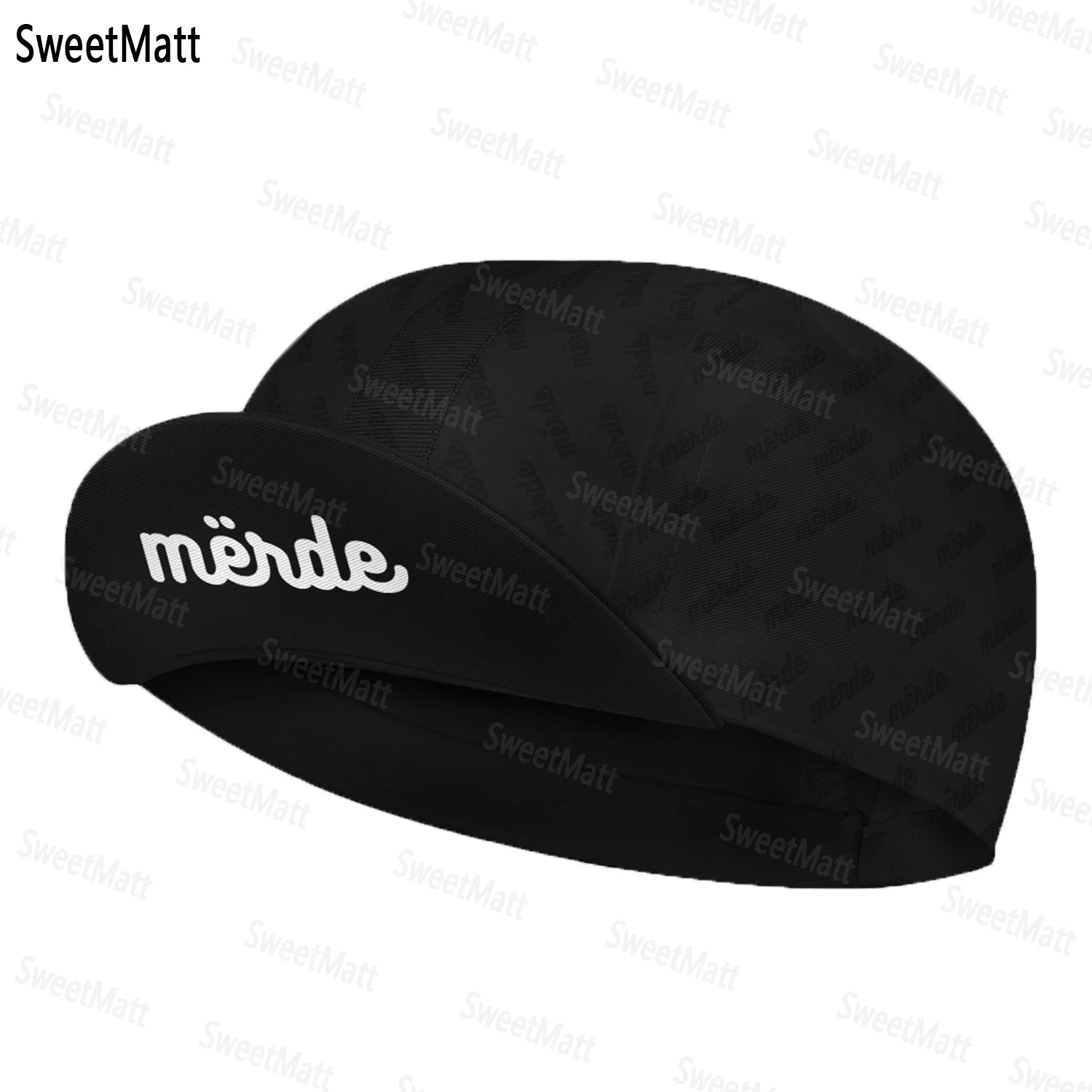 SweetMatt Classic Retro Black Series Polyester Fahrrad-Herrenkappen, Sommer, atmungsaktiv, schnell trocknend, Fahrradhut, Radfahren, Sport, Sturmhaube – Detail 6