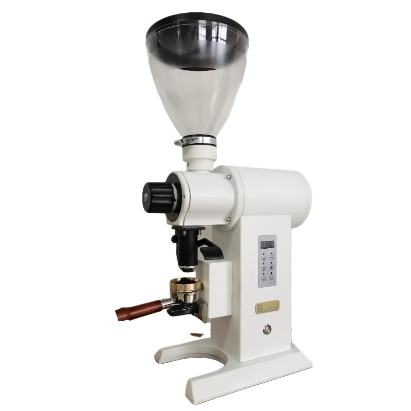 

G398F Титановая кофемолка 98 мм, двигатель 1000 Вт, 18 г/2,1 с, быстрая шлифовка, вертикальный разряд, коммерческая количественная мельница