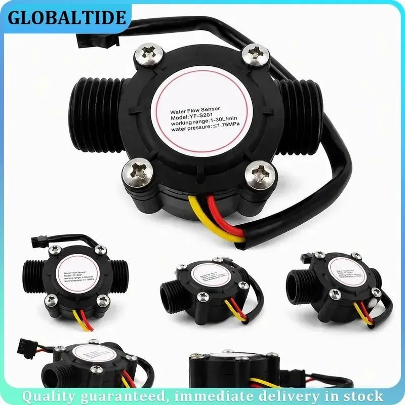 DN25 Water Flow Sensor Hall Flowmeter Nylon Liquid Flow Meter Switch Counter for Water Heater Irrigation DN15 DN20