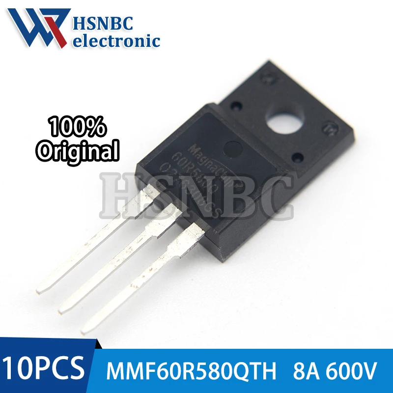 10PCS MMF60R580Q 60R580Q MMF60R580QTH TO-220F 8A 600V N-Kanal Power MOSFET Transistor 100% Neues Original