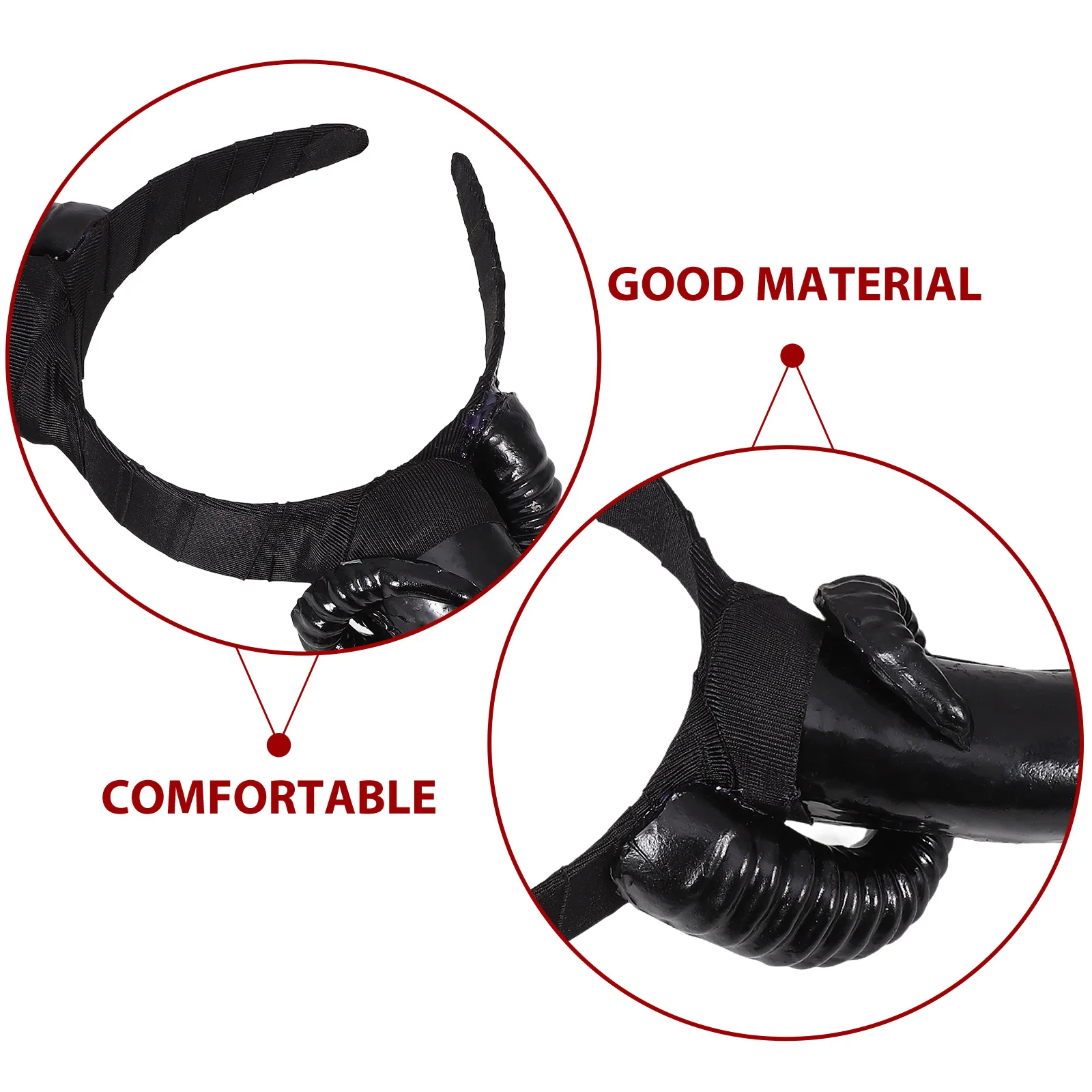 

Gorgeous Halloween Horns Headband Horn Hairband For Cosplay Costume Party Festival Masquerade Photo Props Animal