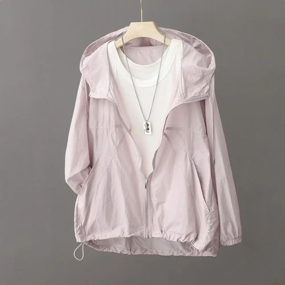 Women Sun Protection Jacket Women Outdoor Sun Jacket Women’s Sun Protection Jacket Lightweight Quick-dry Hoodie Full Zip