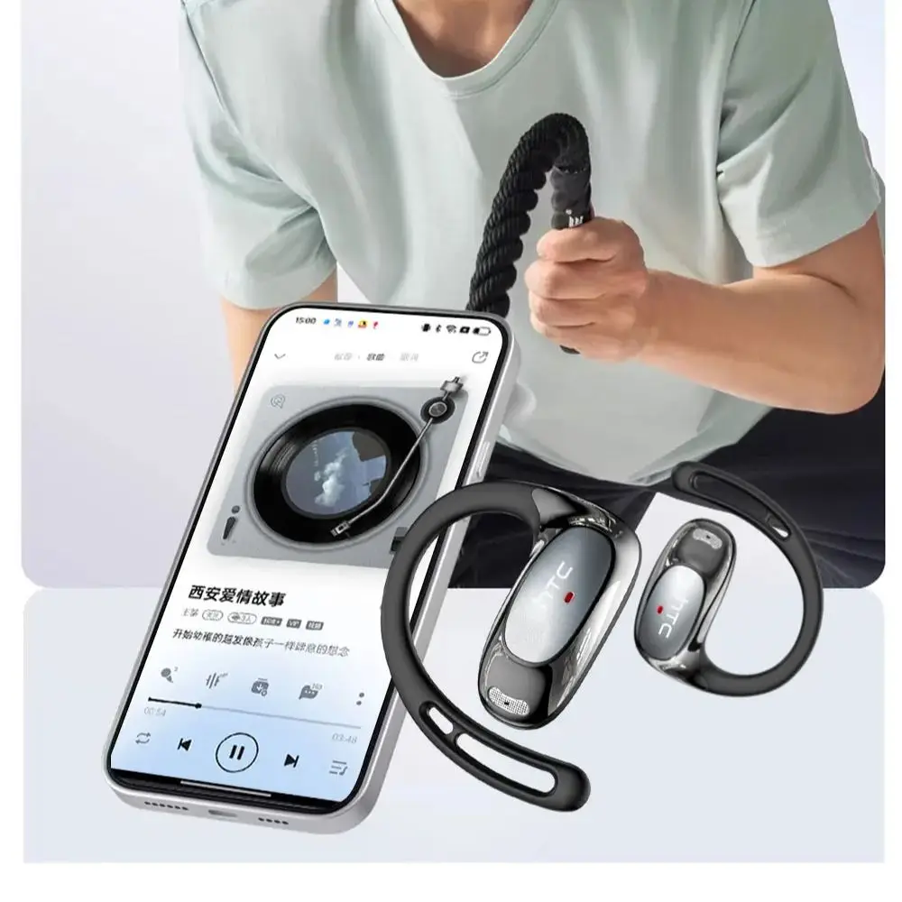 Htc Ne35 Bluetooth V6.0 Over-The-Ear Bluetooth-headset Ows Sportheadset Comfortabele ultralichte draadloze headsetmicrofoon