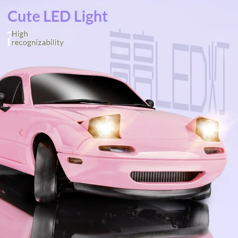 Ldrc Ld1804 Rc Drift Auto 1/18 Mx5 2.4g 2wd Esp Gyroscoop Led Verlichting Volledige Schaal Gecontroleerd Model Kinderen auto Speelgoed Geschenken
