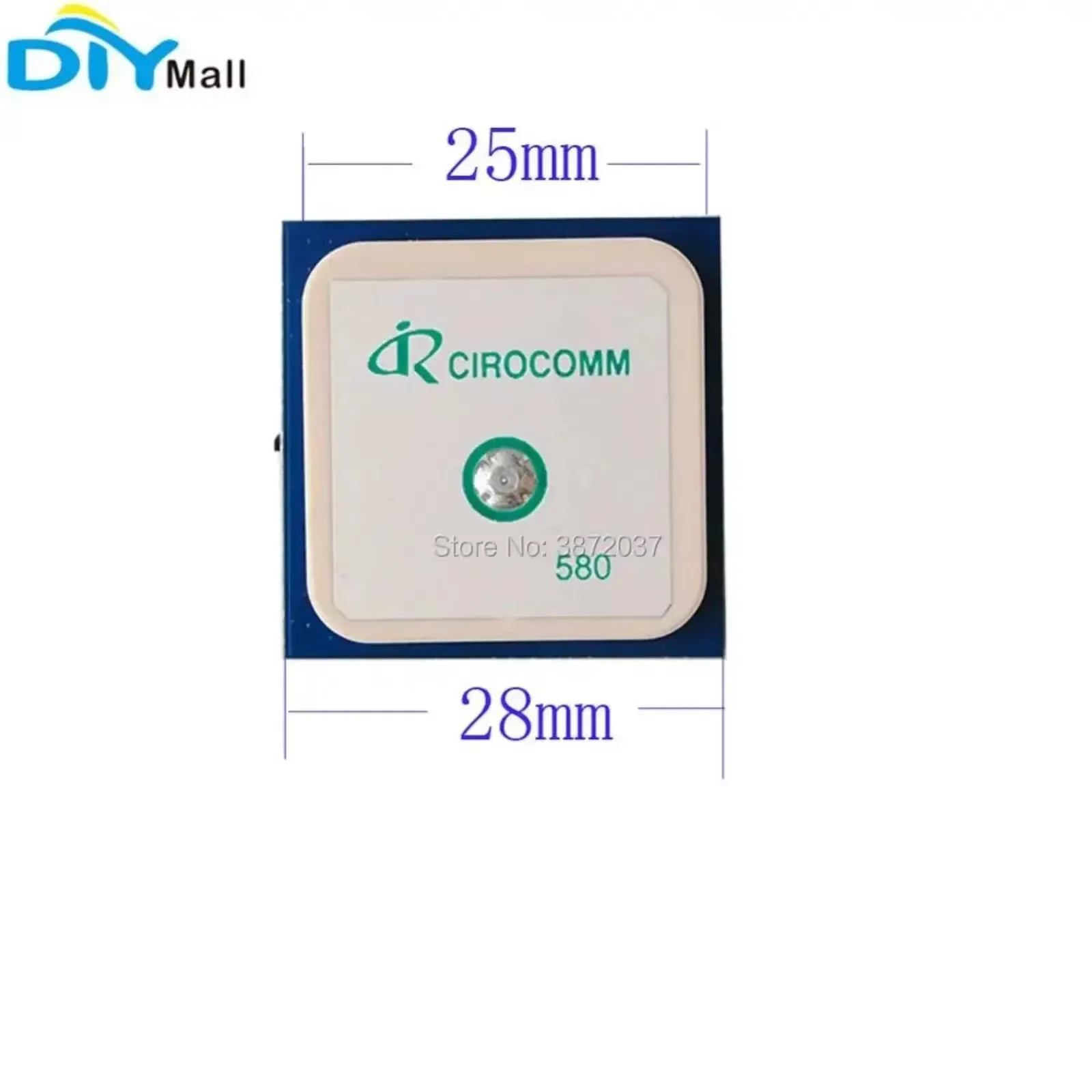 DIYmall 50pcs/lot 32dB High Gain GPS Active Ceramic Antenna 15cm RHCP IPEX Connector for Navigation Systems