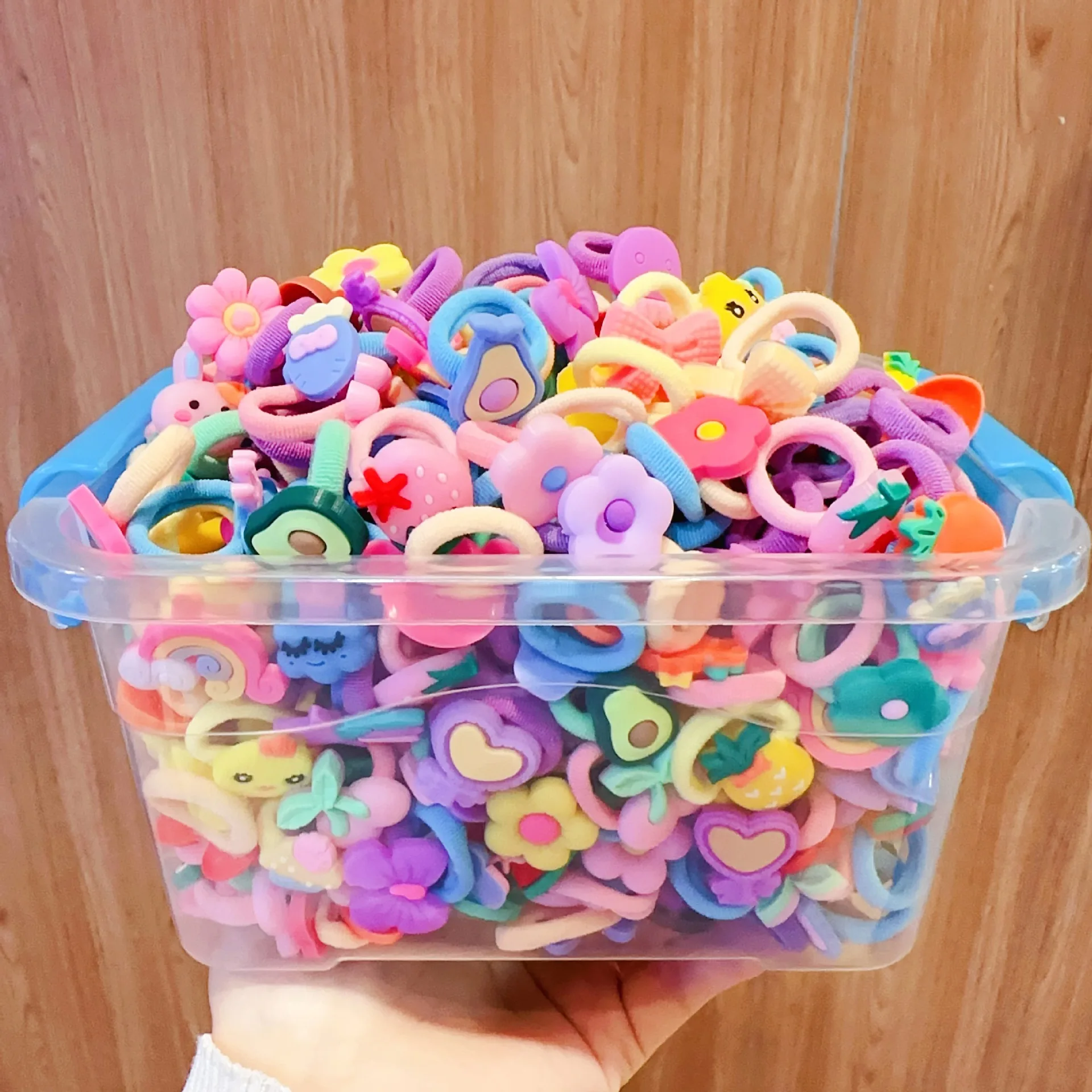 ربطة شعر دائرية للفتيات ، ربطة عنق مطاطية عالية للطفل ، تسليم مع توصيل عشوائي ، 20 * ، 30 * ، 40 * ، 50 * #3