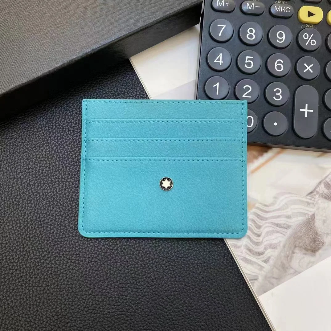 للرجال والنساء الراقية Sle Bla المحمولة بطاقة صغيرة جيب سعة كبيرة متعددة فتحة تخزين بطاقة الائتمان البنك حقيبة التنقل اليومية #6