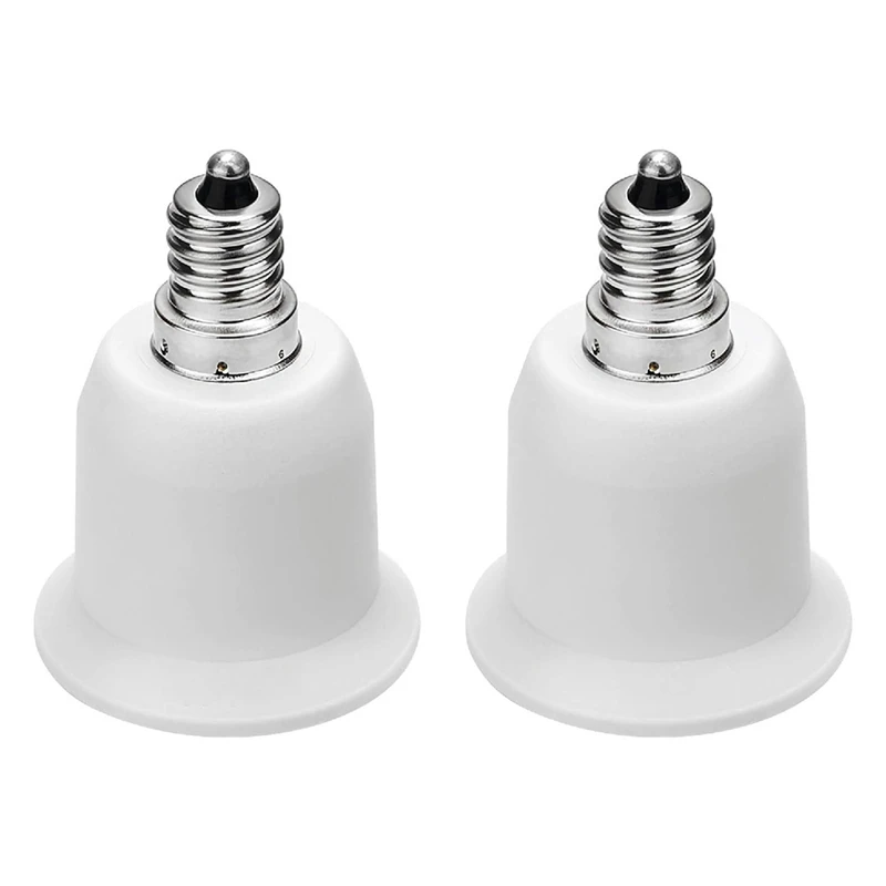 12 Pack E12 to E26 Adapter E12 Light Socket to Medium Base E26 E27 Converter Light Socket Adapter Chandelier Socket-A50M