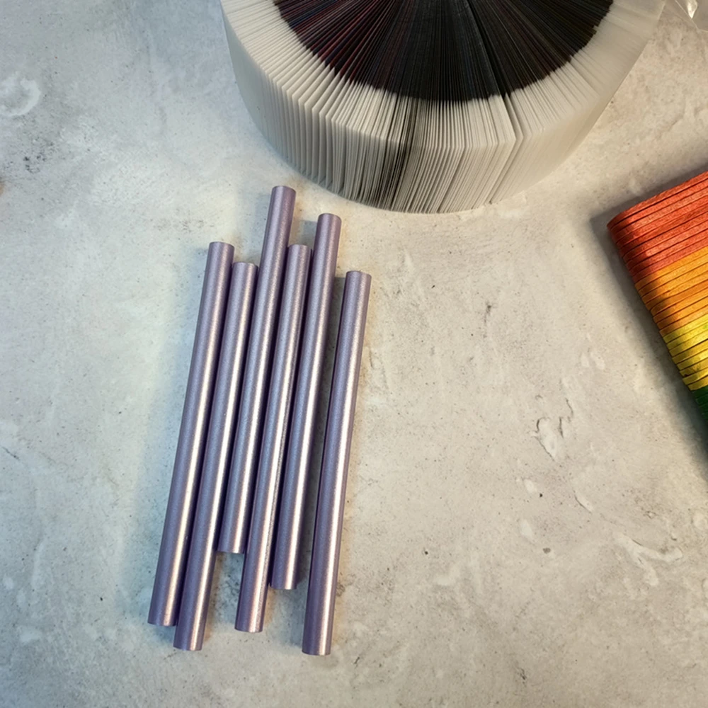 Barra di colla a caldo color metallo da 20 pezzi Striscia adesiva hot melt perlescente, adatta per pistole per colla inferiori a 40 W, 9 colori disponibili
