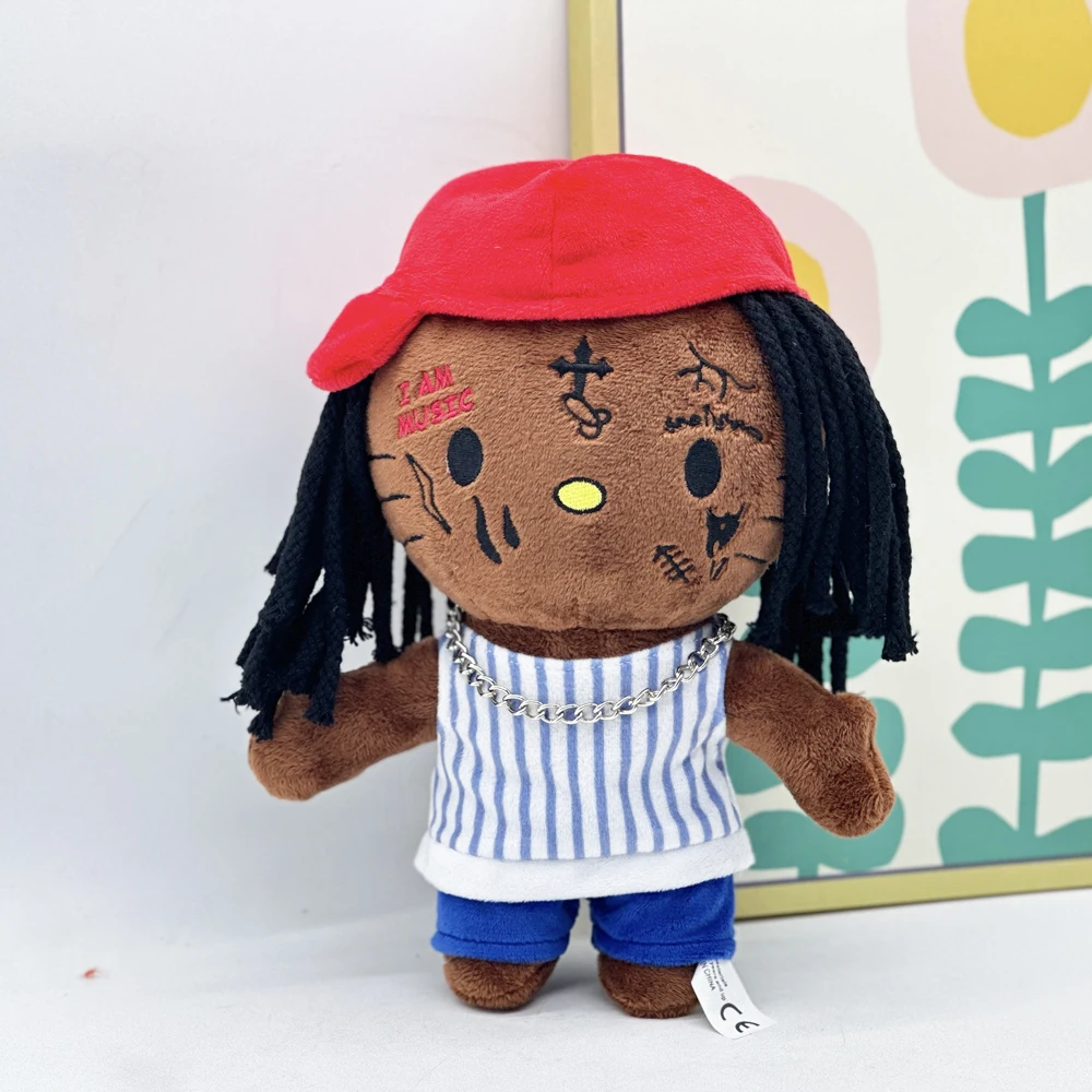 New Hello Selena Lil Wayne Plush Doll Red Hat with Casual Clothing Figure Stuffed Toys Cute Boys Girls Birthday Christmas Gift