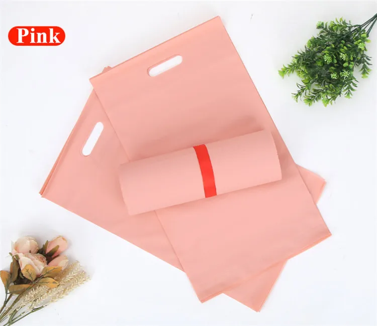 50pcs Thick Portable Express Courier Packaging Bags CPE Envelope Gifts Boxes Thanks for Your Business Shipping Mailing Pouches