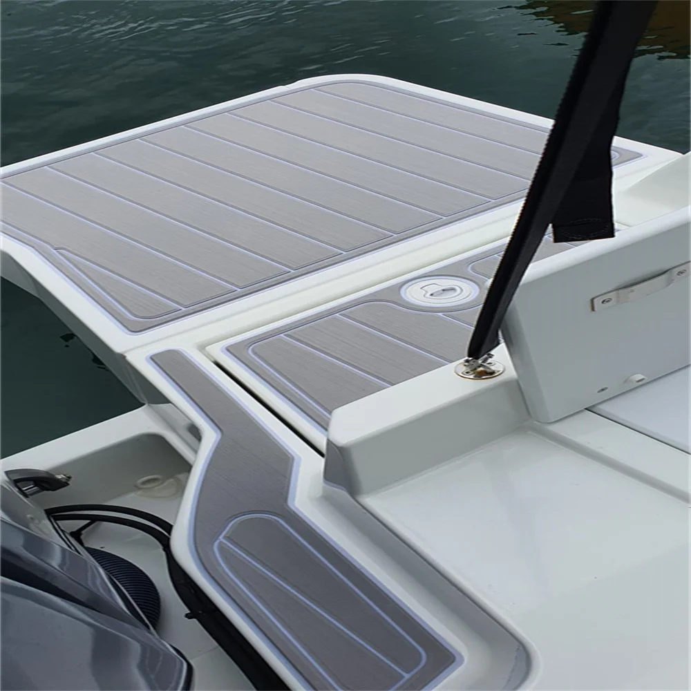 2021 Jeanneau Merry fisher 795 Swim Platform Cockpit Pad Boat EVA Teak Floor Mat Seadek MarineMat Gatorstep Style Self Adhesive