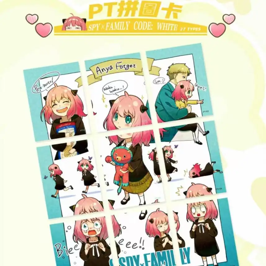 Official genuine SPY × FAMILY series exquisite cards for anime enthusiasts, holiday collections, toy cards, gifts, original box
