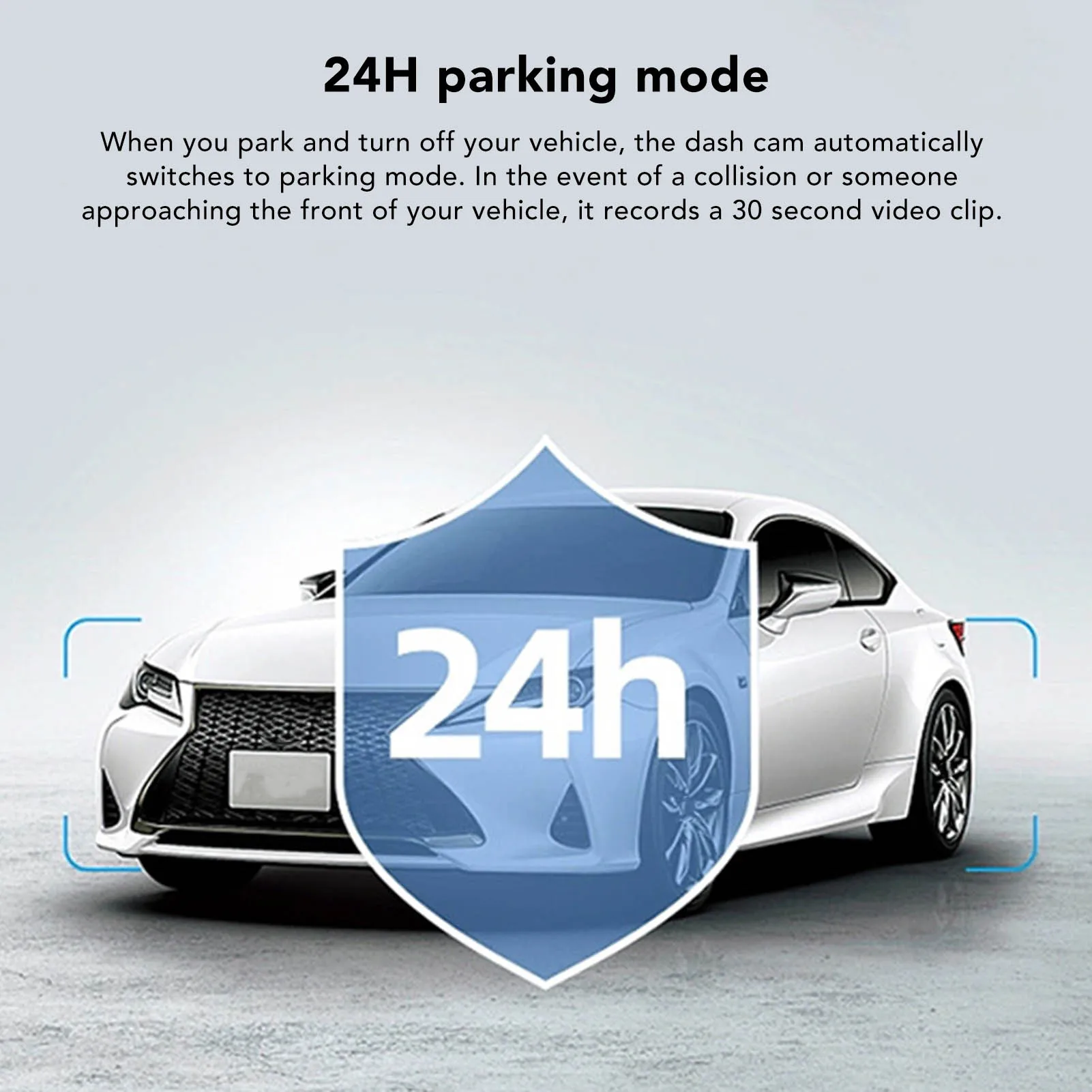 Mirror Dash Cam Dash Camera 9.66in Mirror   Camera 1080P Wide Angle 24H Parking Mode Motion Detection Car Camera