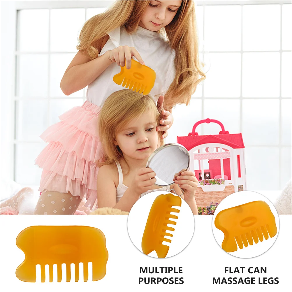 

2Pcs Gua Sha Scraping Comb Professional Natural Head Massage Relax Muscle Improve Motor Function Pain Relief Tool