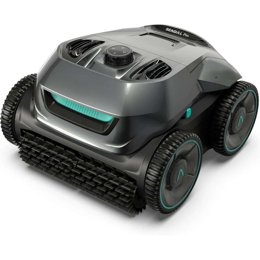 

Cordless Robotic Pool Cleaner, Quad-Motor, 150 Mins Runtime for Inground Pools Up To 1,600 Sq.ft, Pool Cleaner