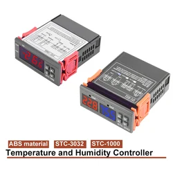 STC-3032 STC-1000 High-precision Digital Temperature Humidity Controller Microcomputer Temperature Control Switch -60/-55~120℃